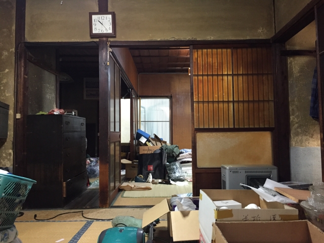 整理されていない部屋