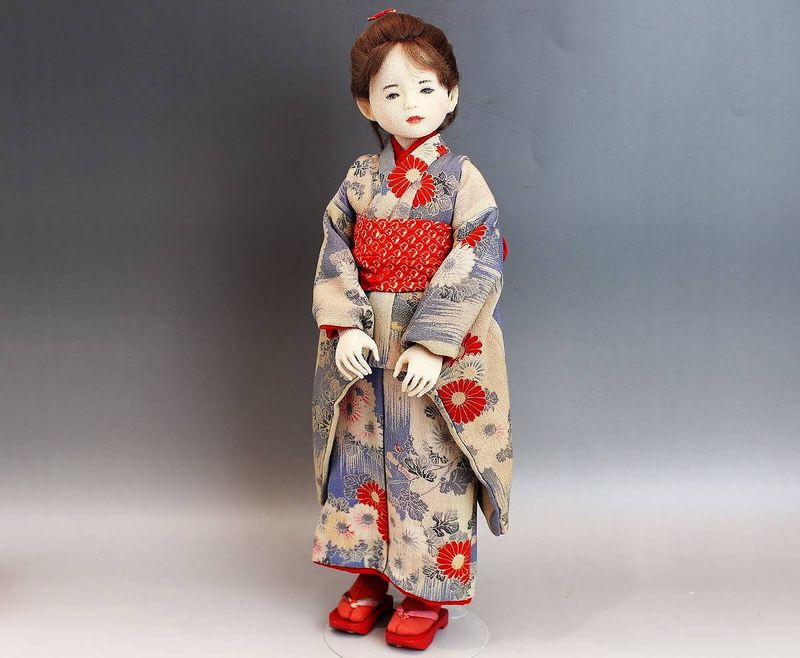 人形 創作人形 松浦加代子 女の子 43cm