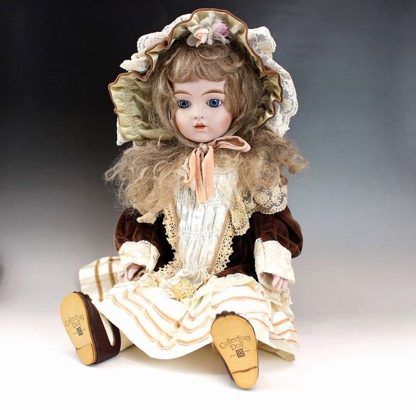 人形 コレクターズドール ブリュ 茶ドレス60cm