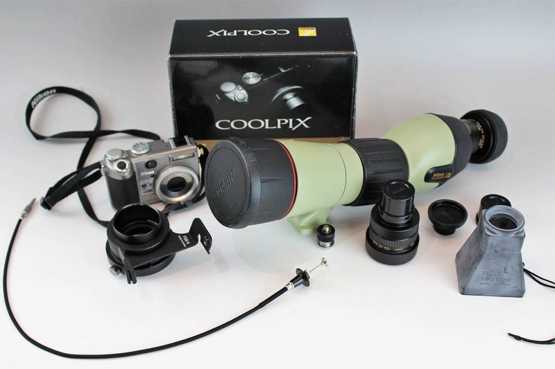 カメラ ニコン フィールドスコープ+COOLPIX P5000セット
