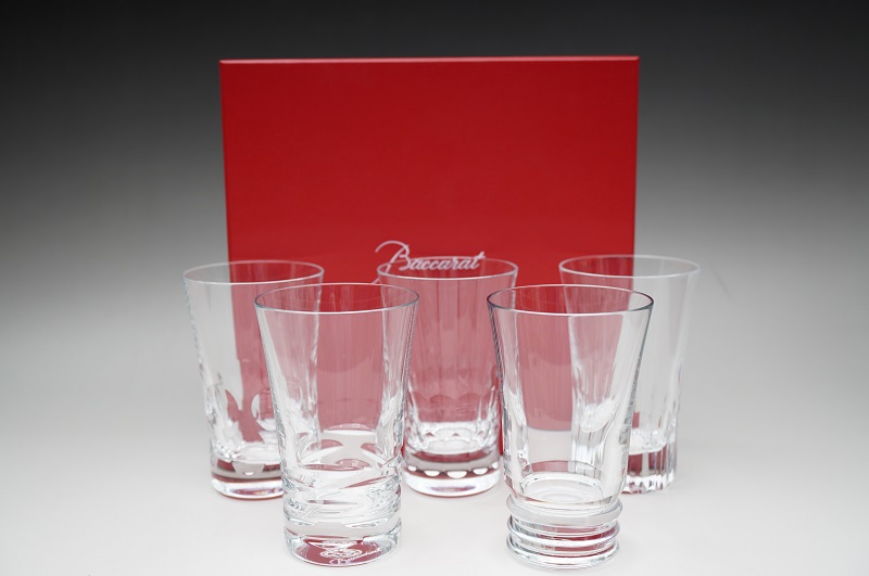 ガラス工芸 バカラ グラス 5客 アソートセット 5種類 エトナ ローラ ベガ ベルーガ ビバ
