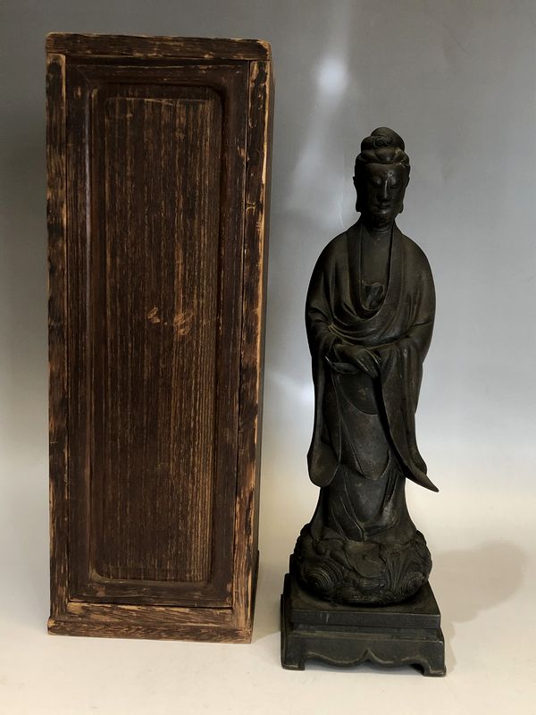 仏像 古銅製観音立像