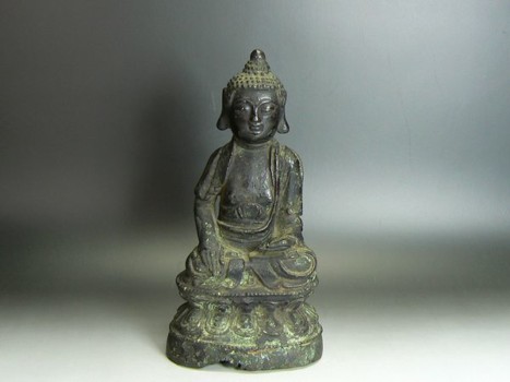 仏像 古銅釈迦如来坐像 買取価格：160,000円