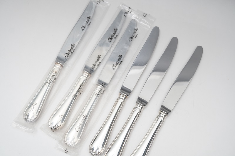 銀・シルバー クリストフル リュバン テーブルナイフ 6セット