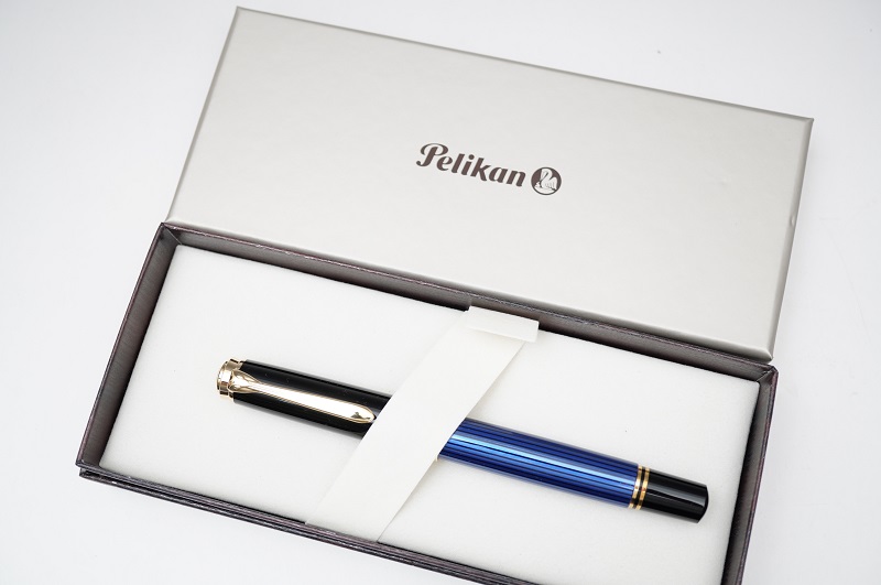 ペリカン万年筆 スーベレン M800ブルー ペン先 18C-750 EF 買取価格 25,000円