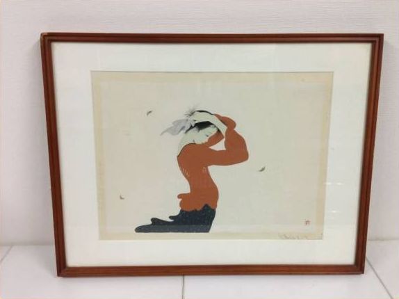 中島潔「ゆらめき」木版画 京都版画院製の買取事例