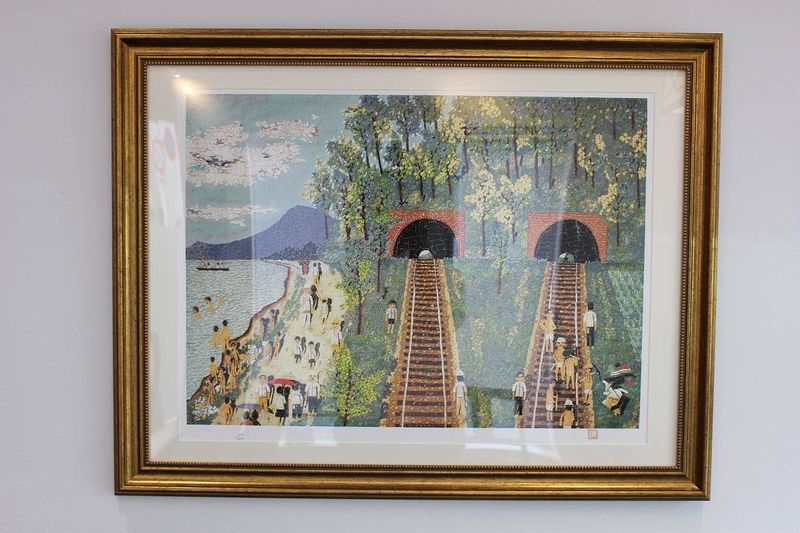 山下清「トンネルのある風景」リトグラフ 買取価格:28,000円