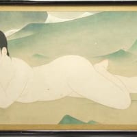 日本画家 大野麦風作 美人画扁額 買取価格 150,000円