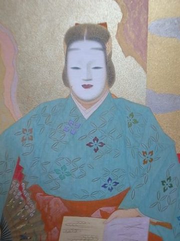 能画家 松野泰風作の日本画