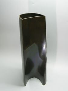 銅器 金森弘作 鋳銅花器オブジェ 『流象』 買取価格：55,000円