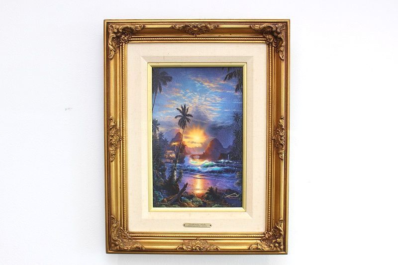 クリスチャン・ラッセン「Beckoning Light」手彩色ミクスドメディア 買取価格:33,000円