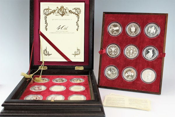 エリザベスⅡ40周年記念 戴冠式コレクション銀貨セット